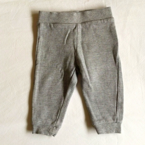 george gray neutral ribbed joggers pants 6-12 months baby - Picture 1 of 5